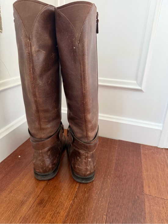 Cole Haan Brown Leather Tall Riding Boots